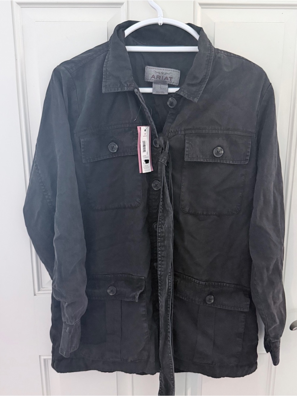 Ariat Safari Shirt Jacket M | NWT Black Acid Wash